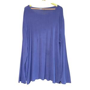 Ready Set Romper Bamboo Long Sleeve Shirt Mens 2XL Navy Blue Soft Ribbed Relaxed